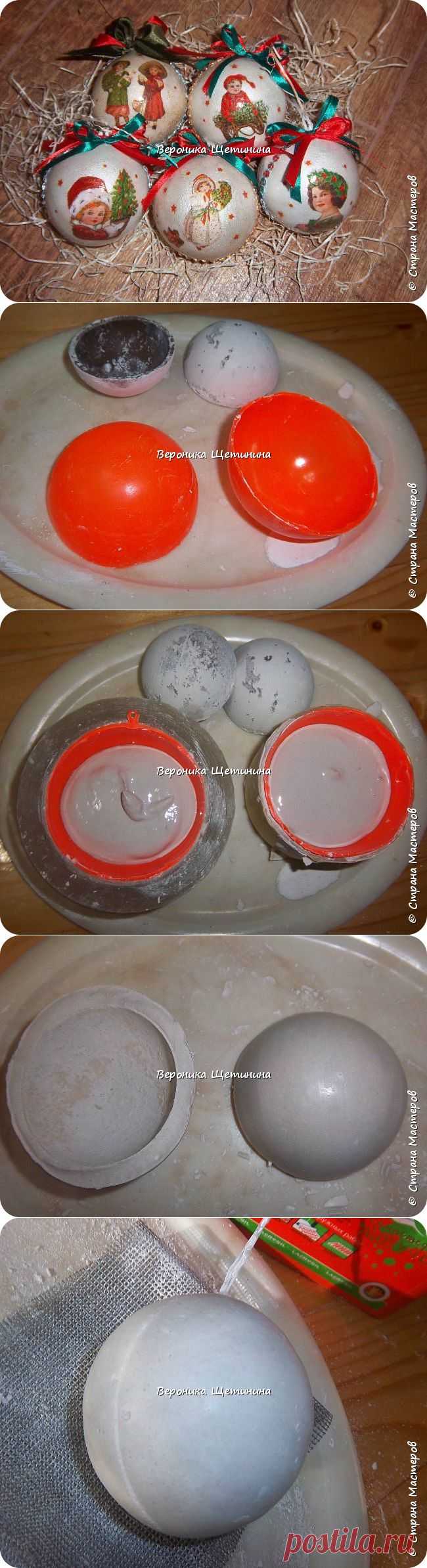 Полые гипсовые шары МК