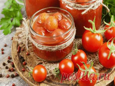 Помидоры в собственном соку — 4 рецепта на зиму | Вкусные рецепты