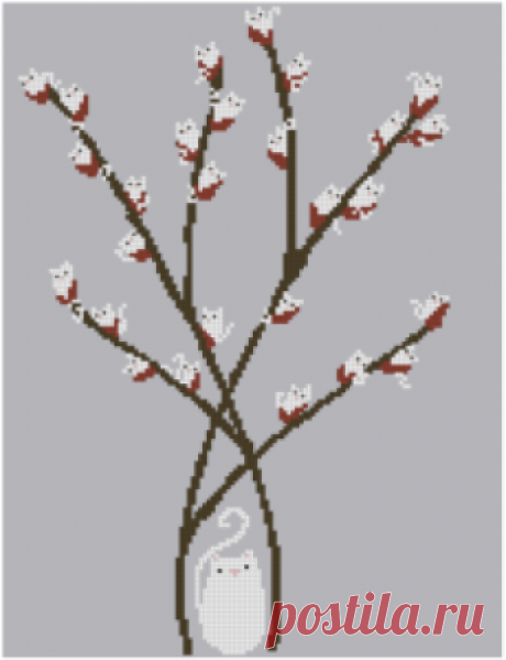 Кошки на иве | МореСхем