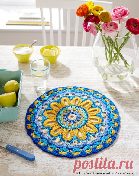 ergahandmade: Crochet Doily - Mandala + Diagram