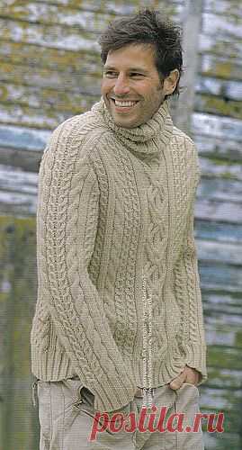 Мужской пуловер от Phildar