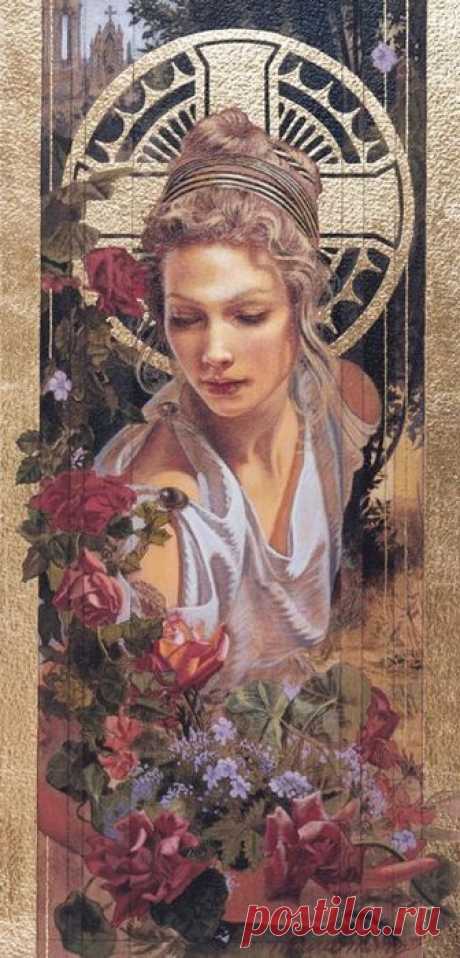 Не для земли ты создана... Художник Мануэль Нуньес / Manuel Nunez (р.1956).