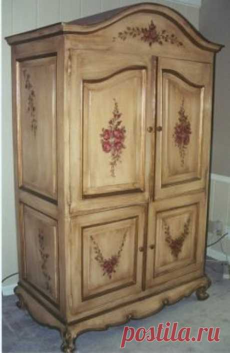 Идеи декупажа и росписи мебели.