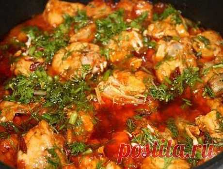 Чахохбили из курицы.
