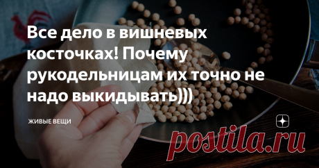 Все дело в вишневых косточках! Почему рукодельницам их точно не надо выкидывать))) Наконец, начался сезон вишни! Я люблю в этой ягоде абсолютно все: цвет, запах, вкус! А еще - я никогда не выбрасываю вишневые косточки)))
Если вы не знаете, какой от них аромат - вы многое потеряли и самое время рассказать вам о том, что можно с ними сделать.
Итак, косточки от вишни нужно обязательно промыть и высушить на полотенце.
Затем, чтобы избавить от остатков мякоти, их нужно пару минут пов
