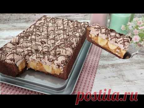 Знаменитый нереально вкусный торт БАНОФФИ! Шоколадный! Без желатина! Очень быстро и просто!