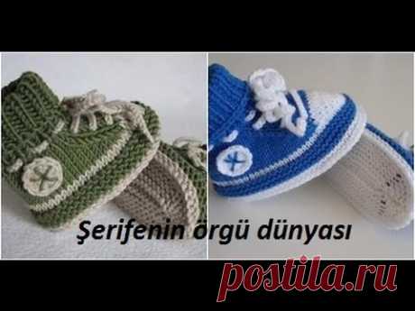 İki Renkli Kolay Bebek Botu Yapımı