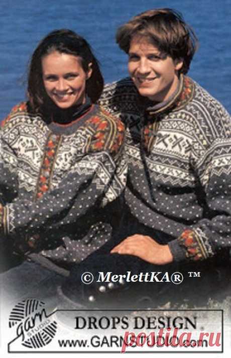 Жаккарды для влюблённых спицами ... от DROPS