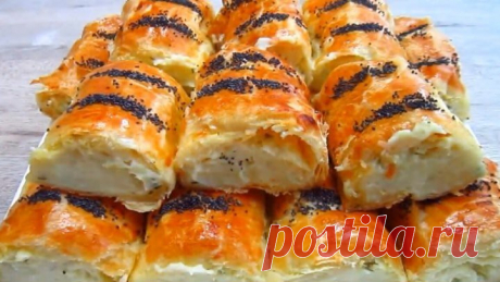 Слоёные Пирожки с Картофелем и Плавленым Сыром! Просто ОБЪЕДЕНИЕ!