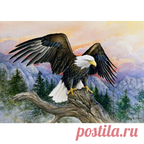 Орел - полная алмазная живопись - (холст 30*40 см/11,81*15,75 дюйма) – artpaintingworld