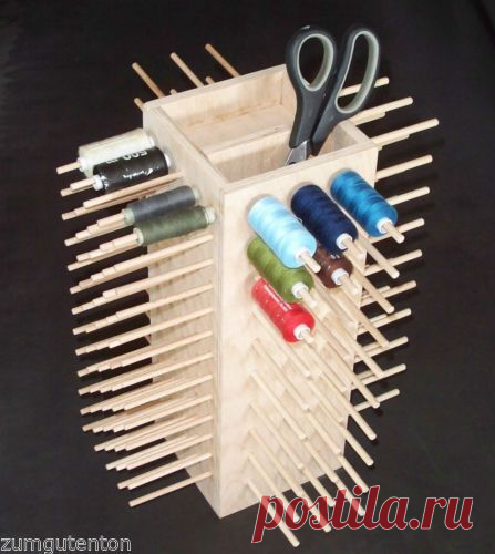 ​Оригинальные идеи хранения катушек с нитками — DIYIdeas