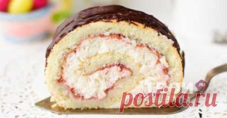 Творожный рулет - вкусный рецепт с пошаговым фото