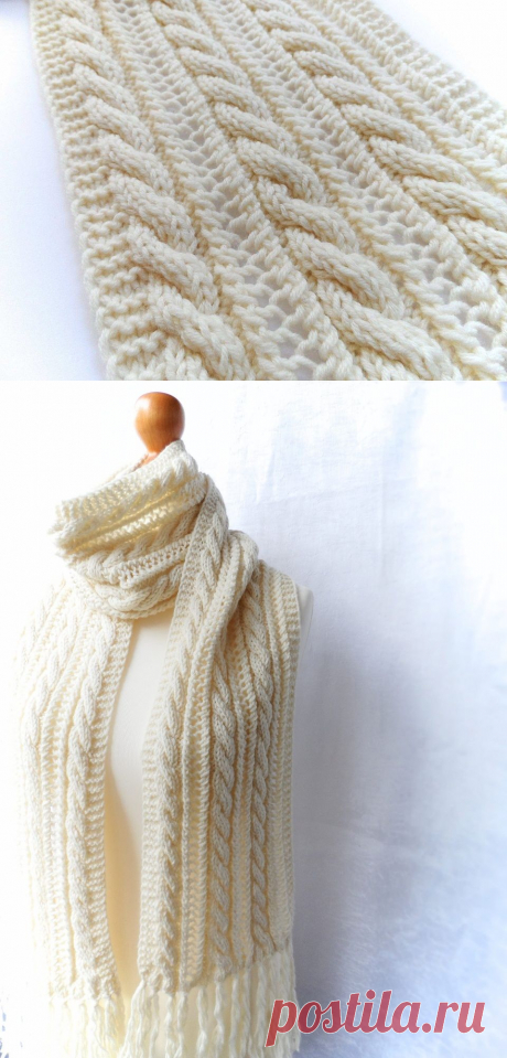 Шарф Milk / KNITLY.com - блог о рукоделии, мастерклассы