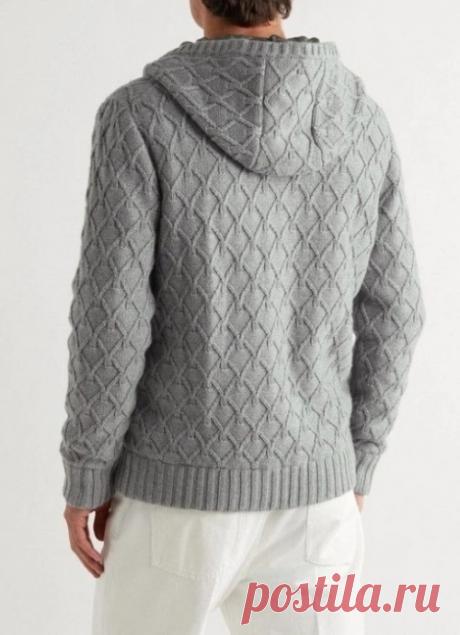 Серая мужская кофта на молнии: стиль и комфорт в одном изделии