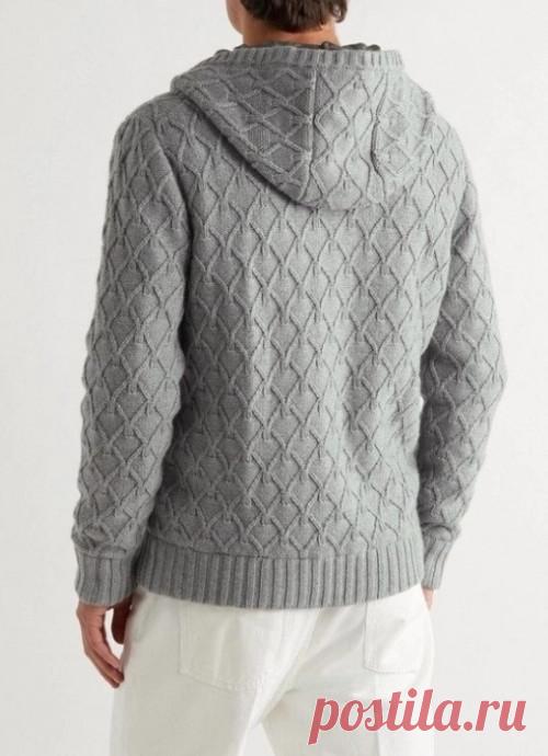 Серая мужская кофта на молнии: стиль и комфорт в одном изделии