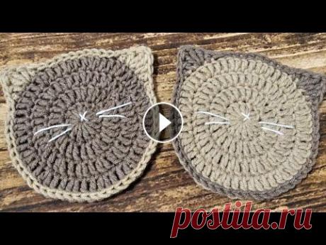 ПОДСТАВКА ПОД ГОРЯЧЕЕ &quot;КОТИК&quot; крючком /Stand UNDER a HOT &quot;KITTY&quot; crochet. Подставки под горячее – это пример доступных мелочей, которые придадут неповторимый уют и создадут теплую атмосферу на вашей кухне. Помощь каналу карт...