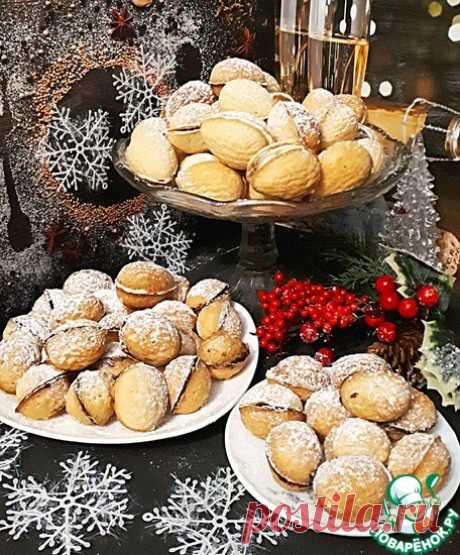 Печенье"Орешки с пожеланием" Кулинарный рецепт