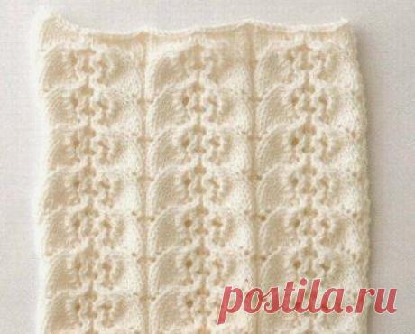 Уроки вязания для начинающих. Вязаный спицами узор со схемой | Домоводство для всей семьи