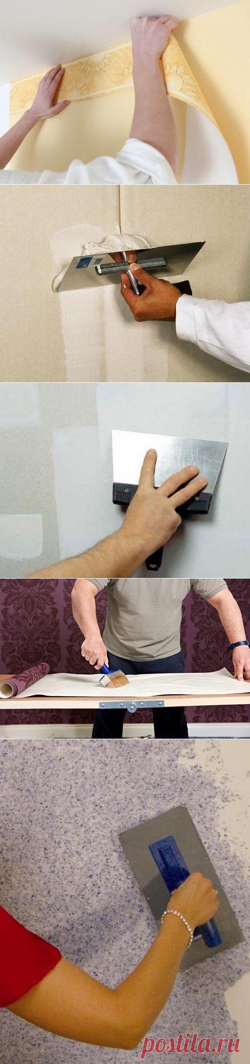 Как поклеить обои на гипсокартон &#8212; Наши дома