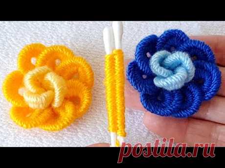 kulak çöpü ile muhteşem gül yapımı Rose flomer crochet