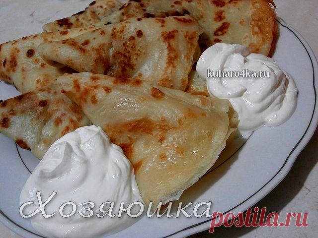 Заварные блины. Шикарный рецепт вкуснейших блинов. Есть видео мастер-класс.