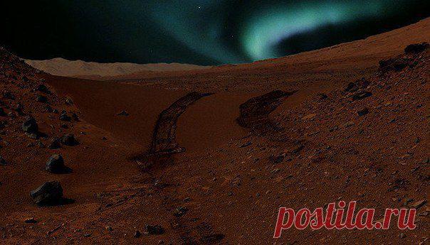 Свечение атмосферы на Марсе оказалось мле / Интересный космос