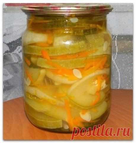 Кабачки, консервированные с морковью