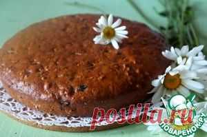 Постный кофейный пирог с черносливом - кулинарный рецепт