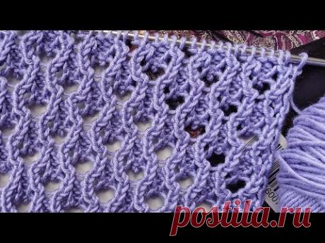 ✨️КАКОЙ ИНТЕРЕСНЫЙ АЖУРНЫЙ УЗОР НА ВЕСНУ И ЛЕТО🪻/Interesting openwork pattern for spring and summer💜