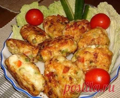 Готовим вкусные и полезные котлеты из куриного мяса с овощами и сыром Вкус совершенно необычный и пикантный!