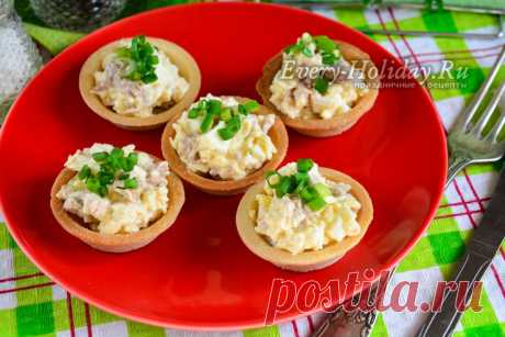 Тарталетки с печенью трески, рецепт с фото очень вкусный