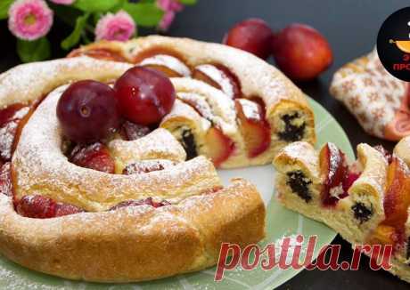 Сдобный Пирог со сливами и маком + ВИДЕО-РЕЦЕПТ - пошаговый рецепт с фото. Автор рецепта Это просто . - Cookpad