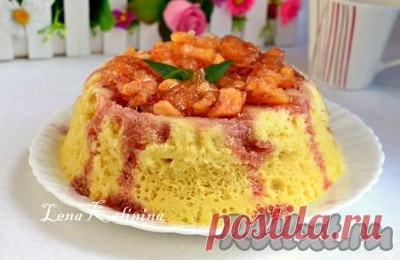 Бисквит в микроволновке за 5 минут Если вам нужно быстро что-нибудь приготовить к чаю, предлагаю вам испечь бисквит в микроволновке за 5 минут. Он получается пышным, нежным и очень вкусным. Можно просто посыпать готовый бисквит...