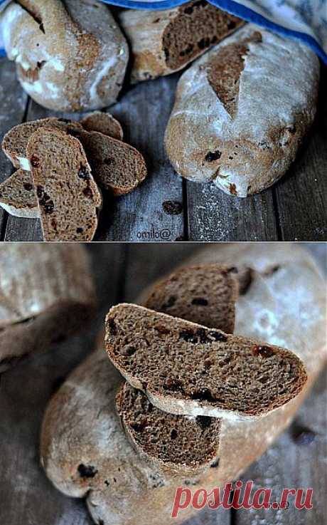 Ржаной хлеб с изюмом : Хлеб, батоны, багеты, чиабатта