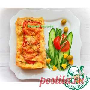 Лазанья с фаршем из куриной грудки с молочным соусом бешамель