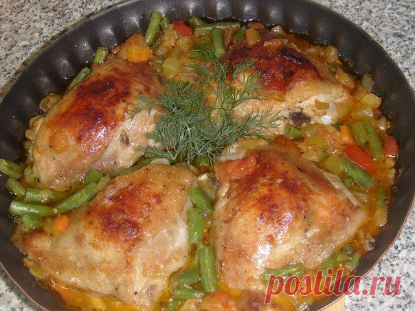 Курочка с овощами.