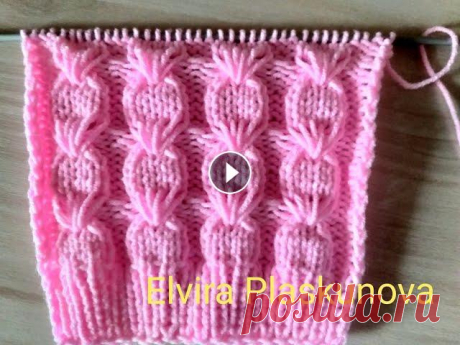 НОВИНКА !!! Косы с вытянутыми петлями для свитера, шапки, кофты, кардигана. Вязание спицами Новый узор с рапортом 8 петель и 10 рядов. Необычные, оригинальные и очень красивые косы. Можно связать косы из 5 петель как у меня, а можно увеличить...