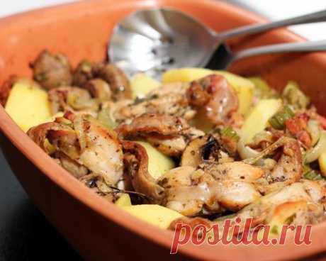 Пасхальный кролик с грибами