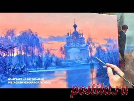 Автовебинар посвящен Рождеству Христову! Сегодня в 16:00 на Saharovs.ru мы напишем эту картину ❤️