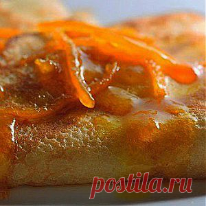 Блины с цитрусовым соусом (Креп сюзетт)