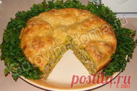 Быстрый пирог из жидкого теста