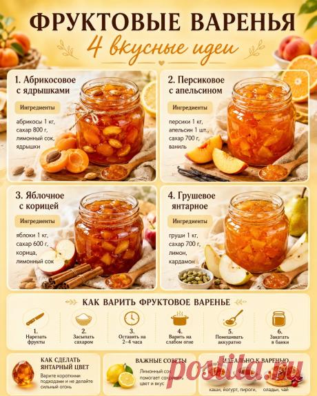 Фруктовые варенья
