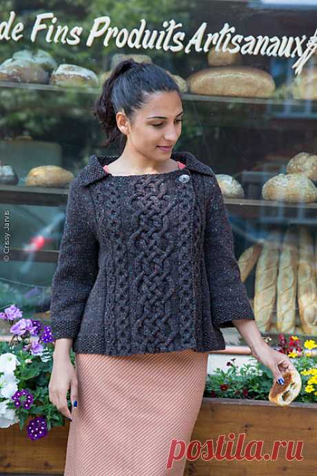 Асимметричный твидовый жакет Вязаный твидовый жакет Sachertorte от дизайнера Patty Lyons из Twist collective fall 2015.