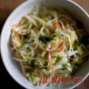 Салат из капусты, яблок, сладкого перца и семян подсолнечника рецепт – вегетарианская еда: салаты