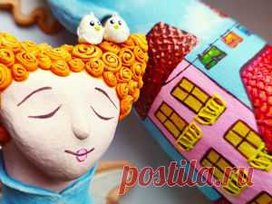 Делаем декоративных ангелов из массы папье-маше на бутылке. Сказочный город. Лепка и роспись | Журнал Ярмарки Мастеров Делаем декоративных ангелов из массы папье-маше на бутылке. Сказочный город. Лепка и роспись – бесплатный мастер-класс по теме: Do It Yourself / Сделай сам ✓Своими руками ✓Пошагово ✓С фото