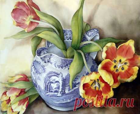 Акварели. Художница Pam Sackville..