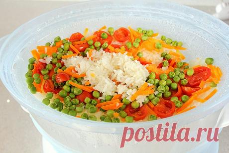 Как приготовить рис с овощами в пароварке: рецепт с фото | Меню недели