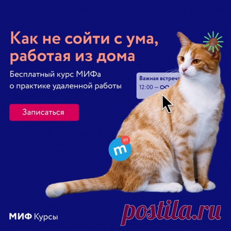 Бесплатный курс МИФа о практике удаленной работы → mif.to/yA14Cd Через несколько месяцев МИФу исполнится 15 лет — и все эти годы мы работаем удаленно. У нас есть маленький офис для бухгалтерии в Москве, но все процессы, от найма сотрудников и до создания книг, от маркетинга и до разработки IT-продуктов — дистанционные. Сейчас многие компании вынуждены перейти на удаленку, и мы хотели бы помочь — поделиться своим опытом и наработками. Цикл включает 4 вебинара: 24 марта в 18:00: «Как эффективно…