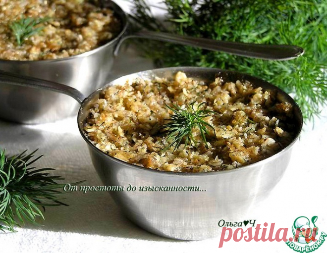Грибной крамбл – кулинарный рецепт