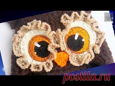 Вязаные совы. Только глазки. | razpetelka.ru